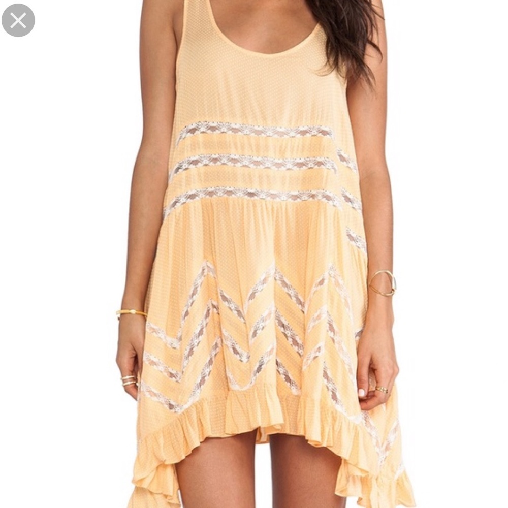 Free People trapeze slip dress